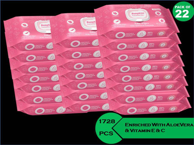 Bumpkins Aloe Vera & Vitmain E + C ,No Parabens & Chlorine(1584 Wipes)(22 Wipes)