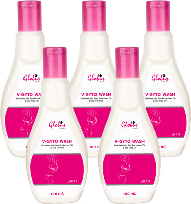 Globus Remedies V - Gyto Wash 100 ml, Set of 5 Intimate Wash(500 ml, Pack of 5)