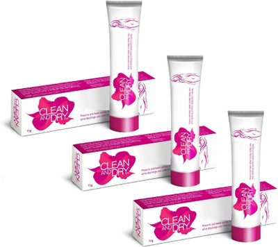 Clean and DRY Intimate Cleansing Intimate Cream(45 g, Pack of 3)
