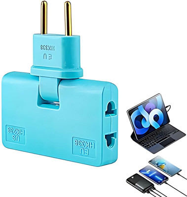 Tnglov 3 in 1 Adapter Wireless Rotatable Adaptor Mini Slim Wireless Outlet Adapter 36 X Worldwide Adaptor(Multicolor)