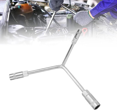 JUBLYN 3 Way Y Shape Socket Wrench Hexagon Spanner for Car Motorcycle Repair Tool Double Sided Socket Wrench(Pack of 1)