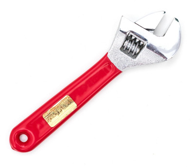 GLOBUS 212 FORGED ADJUSTABLE WRENCH / SPANNER WITH PVC DIP SLEEVE (6 INCH/150MM) Single Sided Open End Wrench(Pack of 1)
