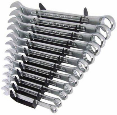 Rajwati 12 PCS Combination Wrench Set AA-46, 12 PCS Combination Wrench Set Double Sided Wrench Set Double Sided Open End Wrench(Set of 12 Pcs) Double Sided Combination Wrench(Pack of 12)