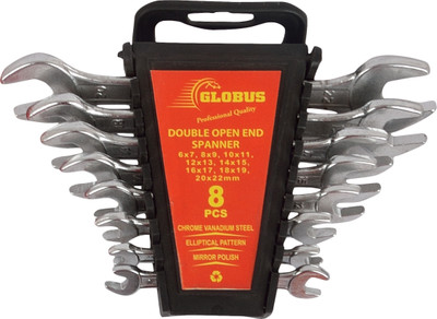 831-Double Sided Open End Wrench SET/8 PCS( 6X7-20X22) Double Sided Open End Wrench(Pack of 1)