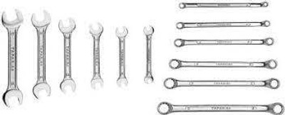ta 1806 6Pcs of Ring Spanner Set +dep06 Double Sided Open End Wrench(Pack of 12)