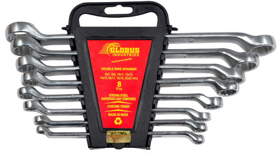 1301-RING SPANNER SET /8 PCS Double Sided 6 x7 millimeters, 8 x 9 millimeters, 10 x 11 millimeters, 12 x 13 millimeters, 14 x 15 millimeters, 16 x 17 millimeters, 18 x 19 millimeters, 20 x 22 millimeters in RAKE PLASTIC Double Sided Box End Wrench(Pack of 1) 1301-RING SPANNER SET /8 PCS Double Sided 6 x7 millimeters, 8 x 9 millimeters, 10 x 11 millimeters, 12 x 13 millimeters, 14 x 15 millimeters, 16 x 17 millimeters, 18 x 19 millimeters, 20 x 22 millimeters in RAKE PLASTIC Double Sided Box End Wrench(Pack of 1)