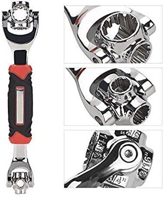 48 in 1 Socket Wrench Multifunction Universal Tool 48 in 1 Multi-Socket Professional Wrench With 360 Rotating Heads Double Sided Speed Wrench(Pack of 1)