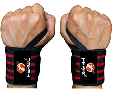 FEROC Professional Wrist Wrap Band , Wrist Strap For Gym and Fitness Wrist Support