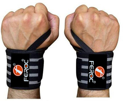 FEROC Professional Wrist Wrap Band , Wrist Strap For Gym and Fitness Wrist Support