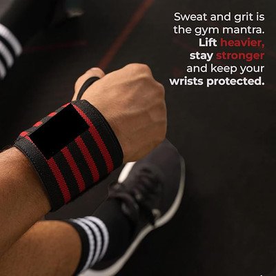 FFive Wrist Band for Men & Women, Wrist Supporter for Gym Wrist Wrap Wrist Support Wrist Support(Red)