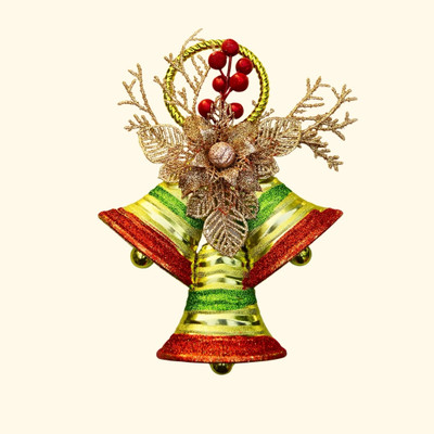 Flipkart SmartBuy Christmas Decoration Item Jingle Bell With Red Cherries Tree Decors Hanging Ornaments Pack of 1