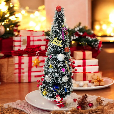 CAPIO ART Fir 60.96 cm (2.0 ft) Artificial Christmas Tree(Green, White)