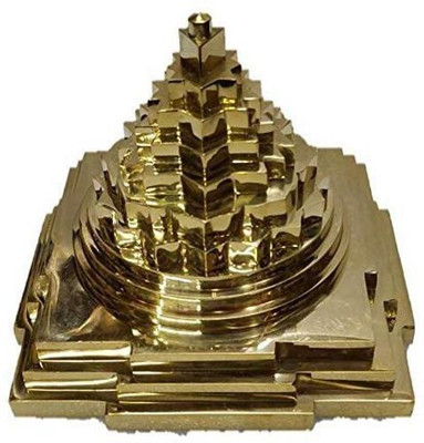 SHRI ASTHA VINAYAK Gold Plated Maha Meru Shree Yantra Brass Yantra(Pack of 1)