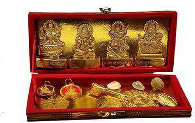 Aanshi shoppe Shri Kuber Bhandari Dhan Laxmi Yantra Brass Yantra