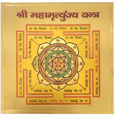 SHRI ASTHA VINAYAK Mahamrityunjaya Yantra to Free From Fear and Death Plastic Yantra(Pack of 1)