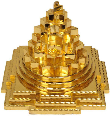 SHRI ASTHA VINAYAK Kriwin Meru Prastha Shree Yantra Size (5X 5X 5 cms) (ASHT Dhaatu and Brass) Brass Yantra(Pack of 1)