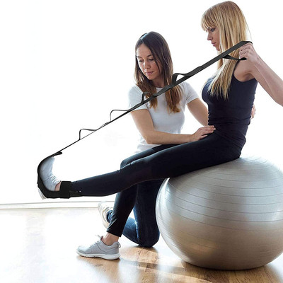 BoldFire Yoga Belt Stretching yoga stretching belt for exercise leg foot stretcher Ankle Support(Multicolor)