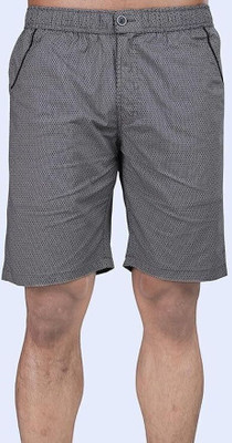 24 Street Solid Men Grey Casual Shorts