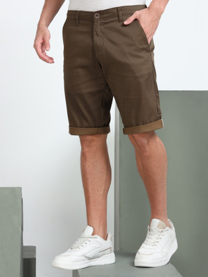 bEEVEE Solid Men Brown Regular Shorts