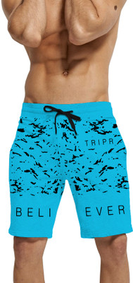 TRIPR Printed Men Blue Regular Shorts