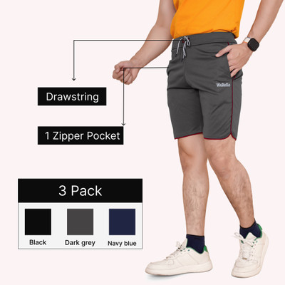 WeReKo Solid Men Multicolor Regular Shorts