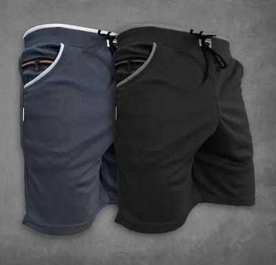 Zeroyaa Solid Men Grey Boxer Shorts