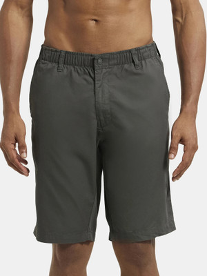 JOCKEY Solid Men Green Regular Shorts