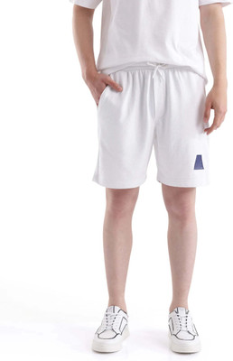 RARE RABBIT Solid Men White Regular Shorts