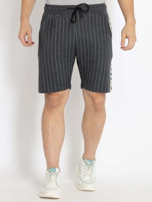 Status Quo Printed Men Grey Basic Shorts