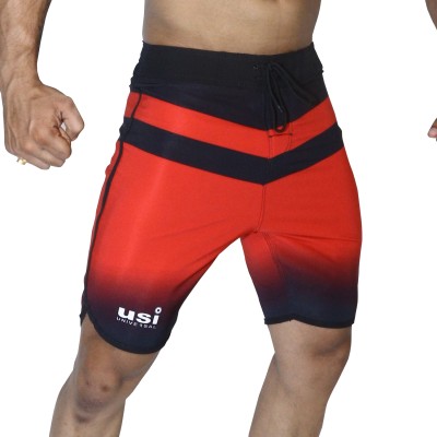 USI UNIVERSAL Solid Men Red Sports Shorts