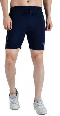 KWINGS Solid Men Blue Running Shorts