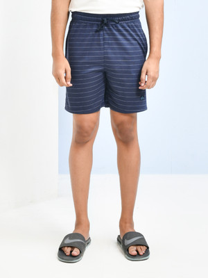SKYKNIT Striped Men Light Blue Regular Shorts