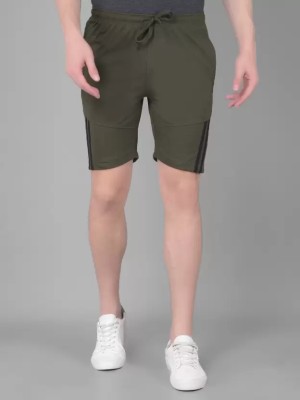 Force NXT Solid Men Green Casual Shorts