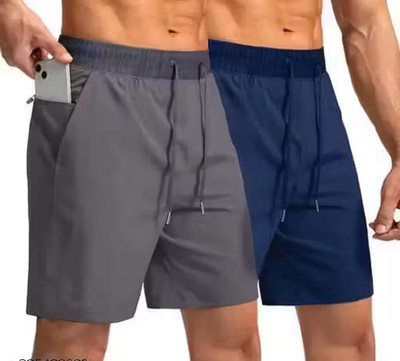 Pellegrino Solid Men Multicolor Basic Shorts