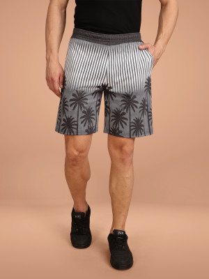 BULLMER Printed Men Grey Beach Shorts