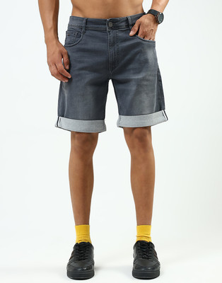 MONTE CARLO Solid Men Grey Regular Shorts