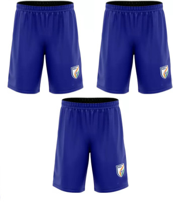 Technolink Solid Men Blue Sports Shorts