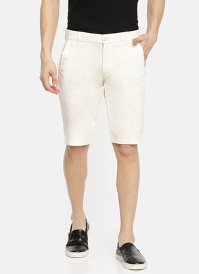 The Indian Garage Co. Solid Men White Chino Shorts