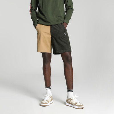 PUMA Solid Men Green Basic Shorts