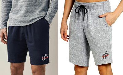 Moda Rapido Solid Men Dark Blue, Silver Regular Shorts