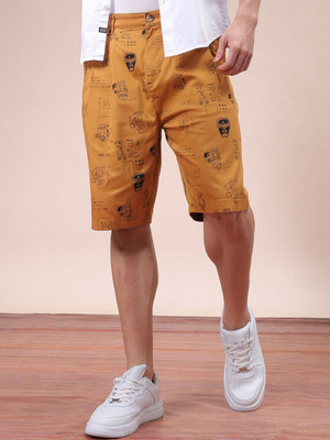 The Indian Garage Co. Printed Men Brown Casual Shorts