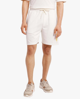 RARE RABBIT Solid Men White Regular Shorts