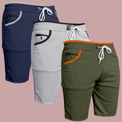 HouseOfCommon Self Design Men Multicolor Regular Shorts