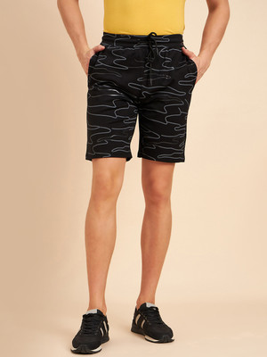 SWEET DREAMS Printed Men Black Basic Shorts
