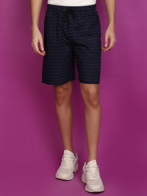 V-MART Printed Men Blue Regular Shorts