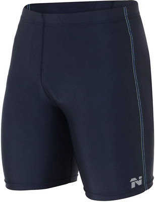 NINQ Solid, Striped Men Dark Blue Compression Shorts, Cycling Shorts, Gym Shorts