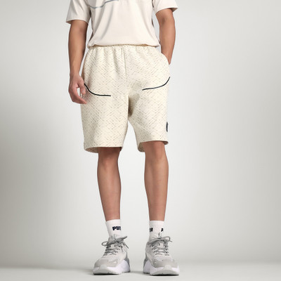 PUMA Solid Men White Casual Shorts