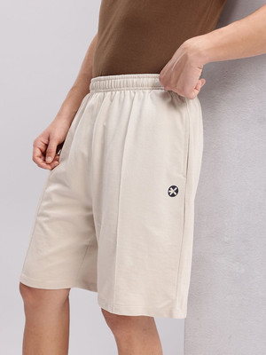 HRX by Hrithik Roshan Solid Men Beige Sports Shorts