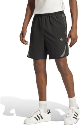 ADIDAS Striped Men Black Sports Shorts