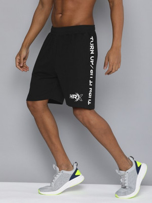 HRX by Hrithik Roshan Self Design Men Green Casual Shorts